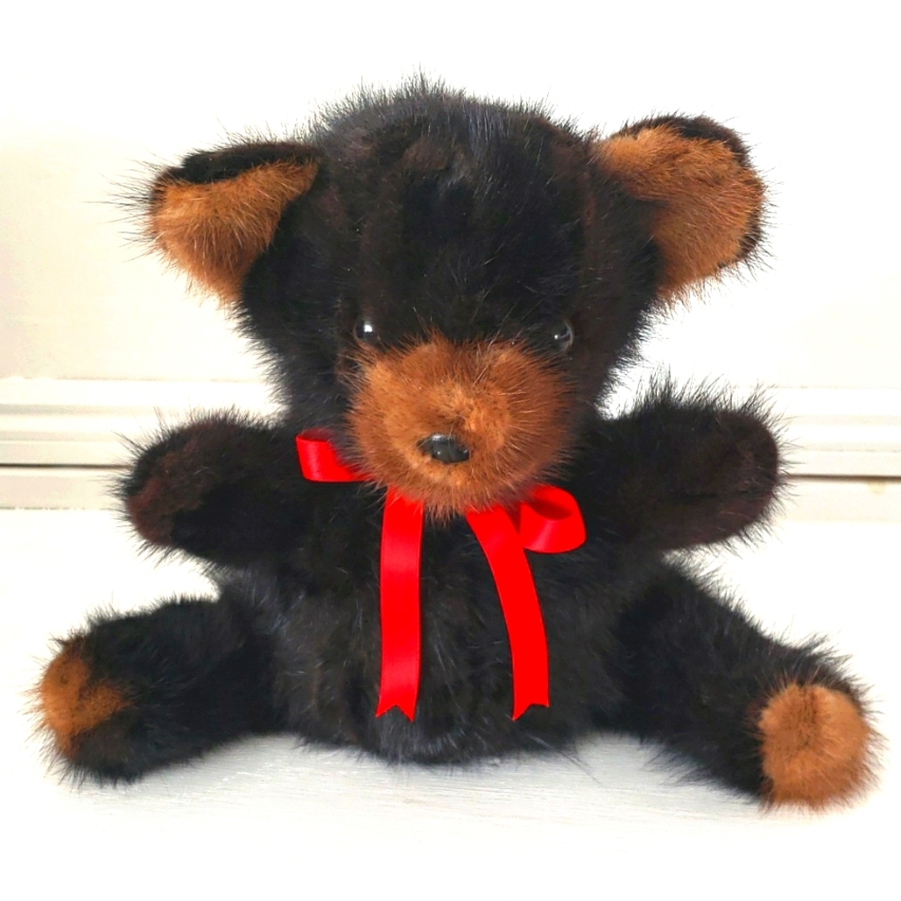 Rare Vintage Genuine Mink Pieces  Kakas Furs Teddy Bear